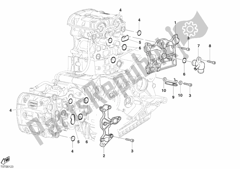 Wszystkie części do Nakrycia G? Owy Ducati Superbike 749 Dark 2004